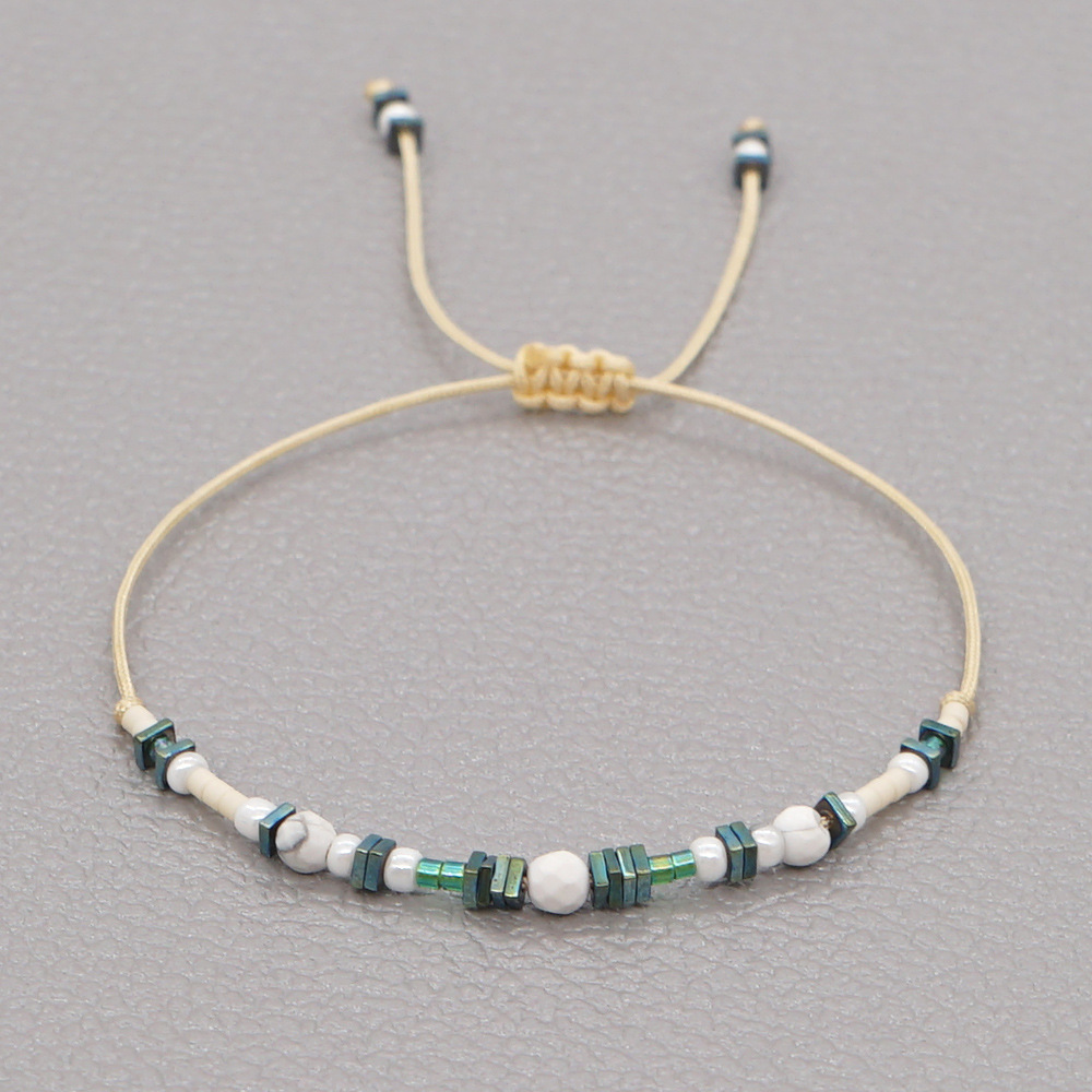 Ethnic Style Rice Beads Handmade Semi-precious Stones Beaded Bracelet display picture 14