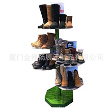 体育用品店服装鞋子展示架上墙立柱鞋架商场运动鞋专卖店货架