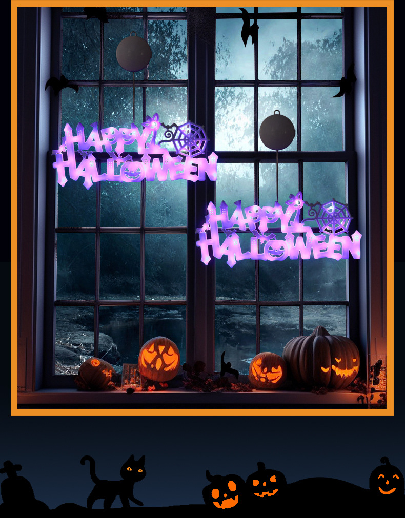 1 Piece Quantity Party, Festival Occasion Halloween Simple Style Letter Plastic Party Festival Hanging Ornaments