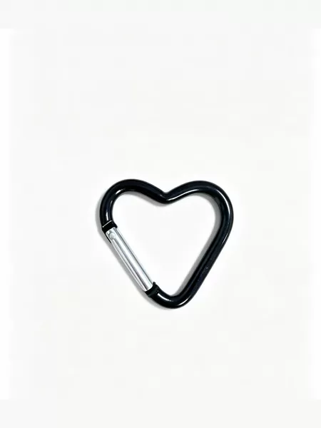 Wholesale assorted shapes of triangle and heart-shaped carabiner clips, aluminum alloy outdoor creative metal fasteners for DIY crafts