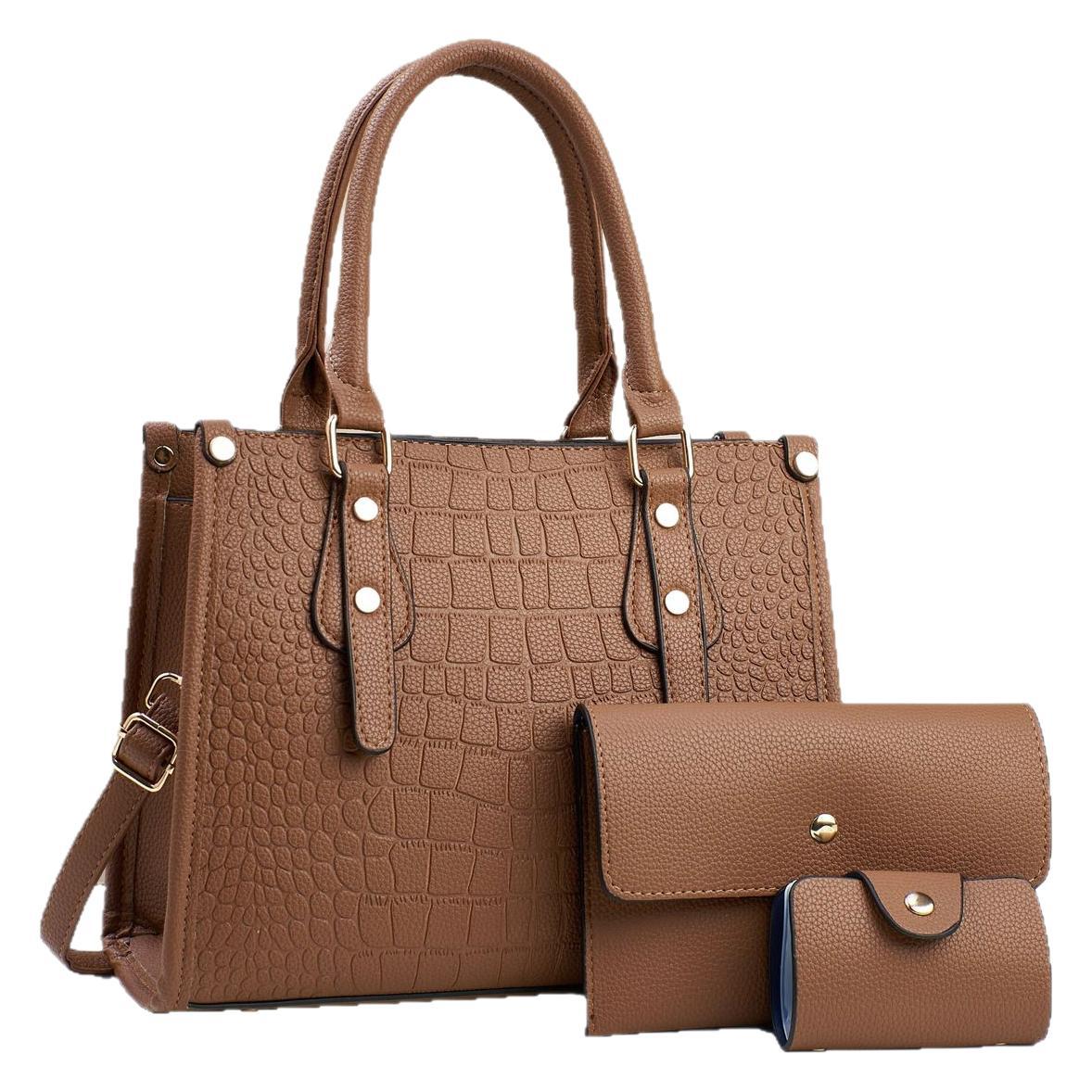 Bolsa de mano transfronteriza bolsa de tres piezas Taizhou bolsa de mujer bolsa de hombro de gran capacidad bolsa