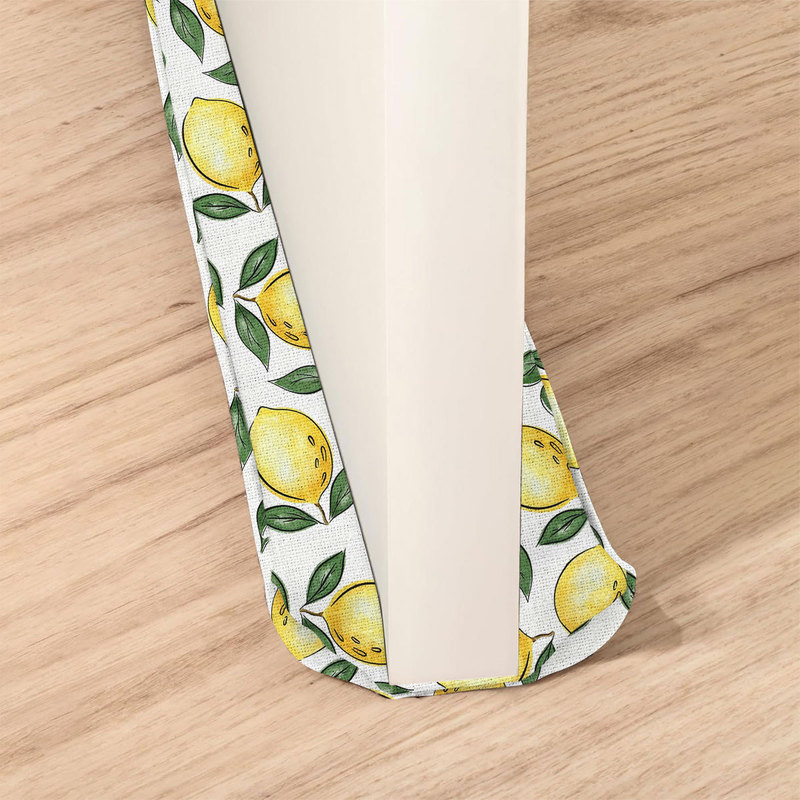 Directly from the Manufacturer, Linen Door Stopper for Wind and Light Blocking, Fabric Wind Blocker for Front Doors and Windows, Fruit and Flower Design
