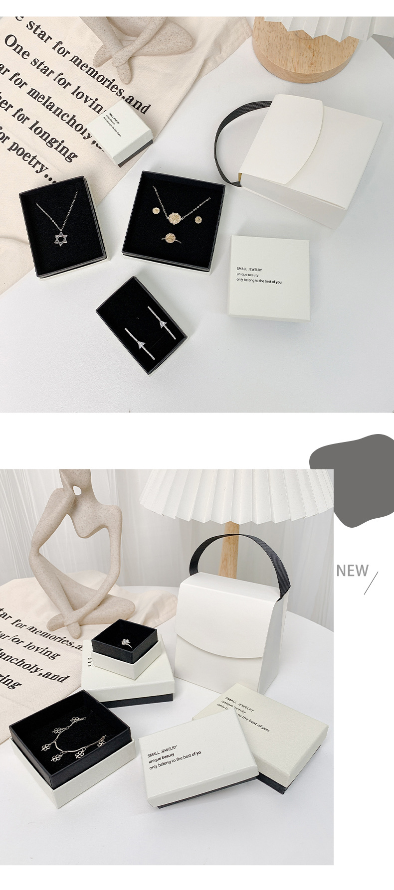 40g Weight Jewelry Boxes Classification 1 Piece Quantity Daily Occasion Letter Pattern Simple Style Style Simple Style Letter Paper Jewelry Boxes