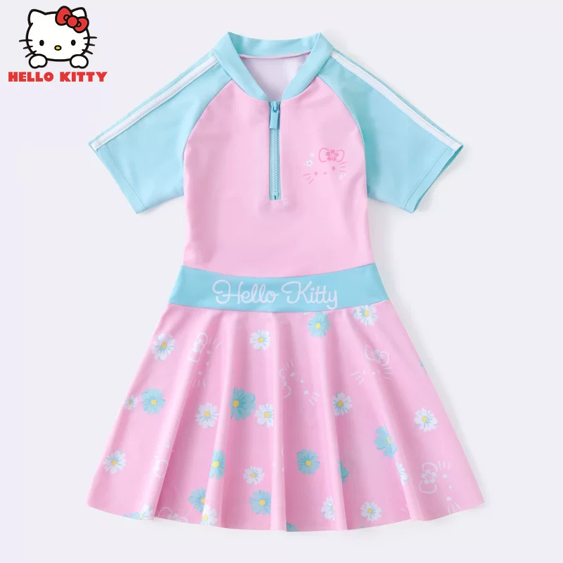 Hello Kitty детский купальник для принцессы, защита от солнца, 2021