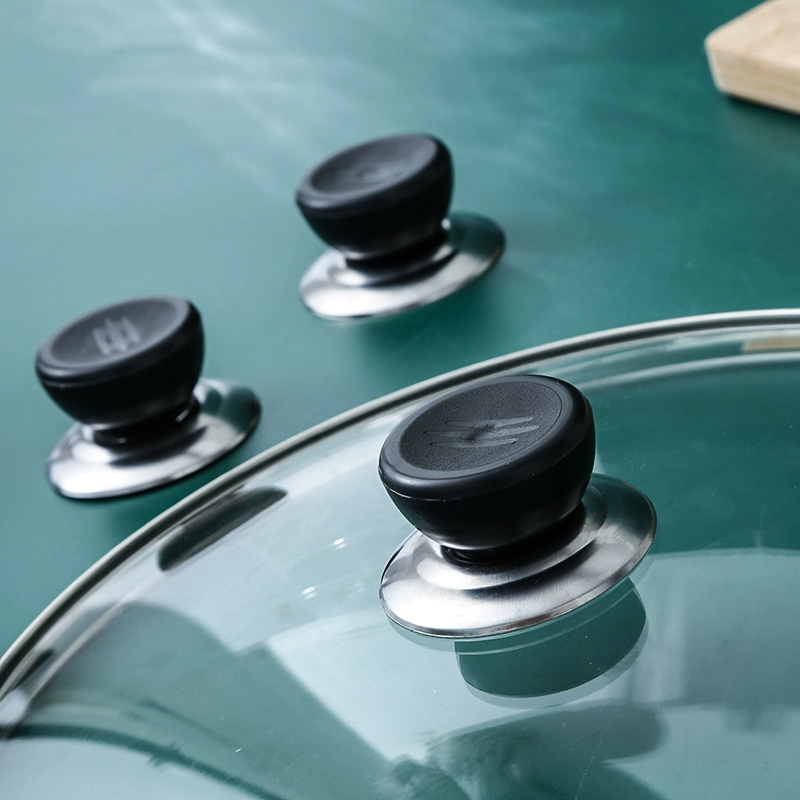 ✅ Сменная универсальная ручка для крышки кастрюли, ручка для крышки кастрюли с защитой от ожогов, стеклянная крышка для кастрюли, кухонные аксессуары, ручка для крышки кастрюли