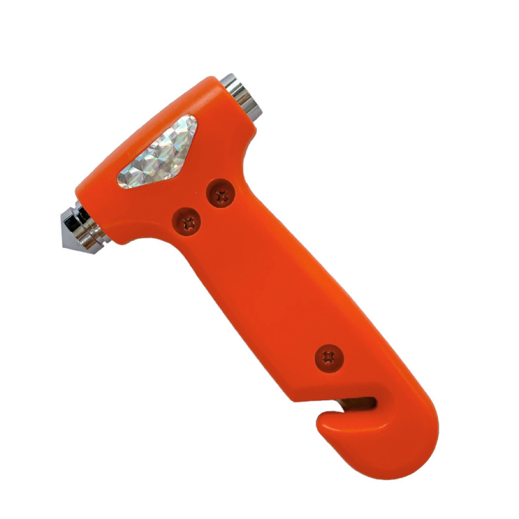 Car Safety Hammer, Window-Breaking Self-Driving Emergency Tool, Multi-Functional Two-In-One Solid Fire Escape-Breaking Life-Saving Hammer