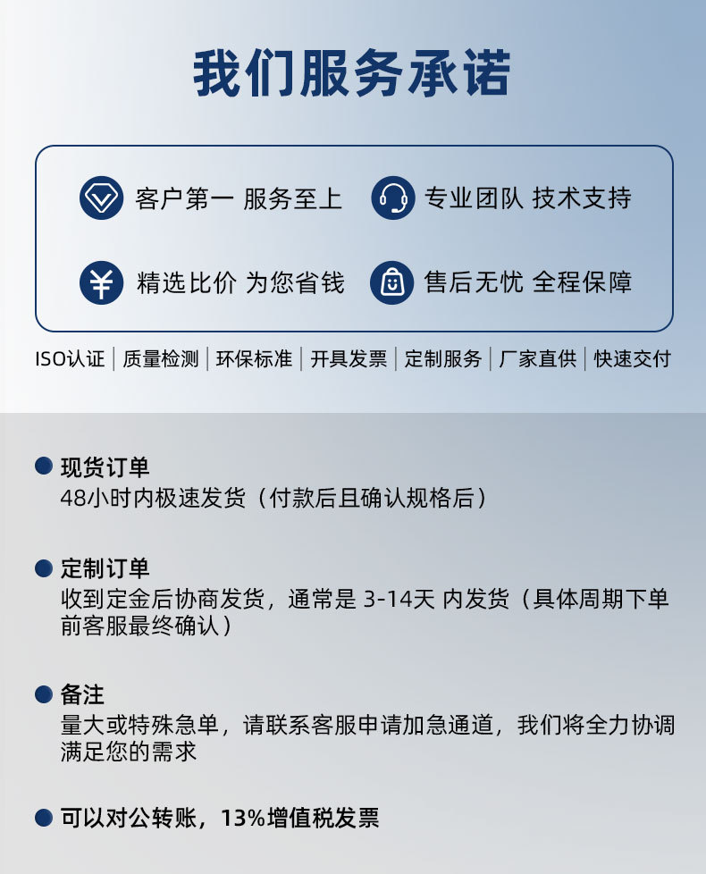 通用详情页-服务承诺