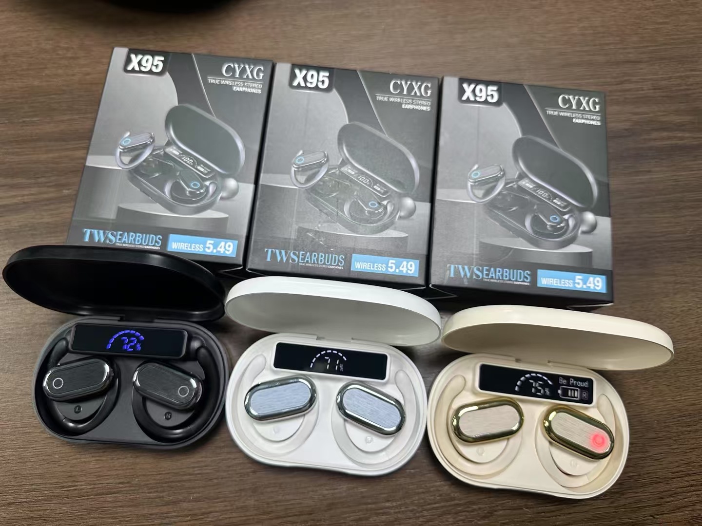 2025 nuevo modelo de banco de energía X95 auriculares inalámbricos Bluetooth tipo colgante sin oído, alta calidad de sonido, larga duración de la batería transfronteriza image 6