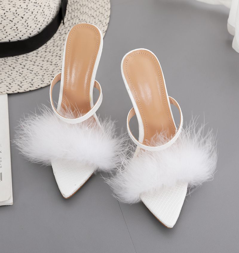 women s pointed toe stiletto high-heeled slippers nihaostyles wholesale clothing NSSO81724