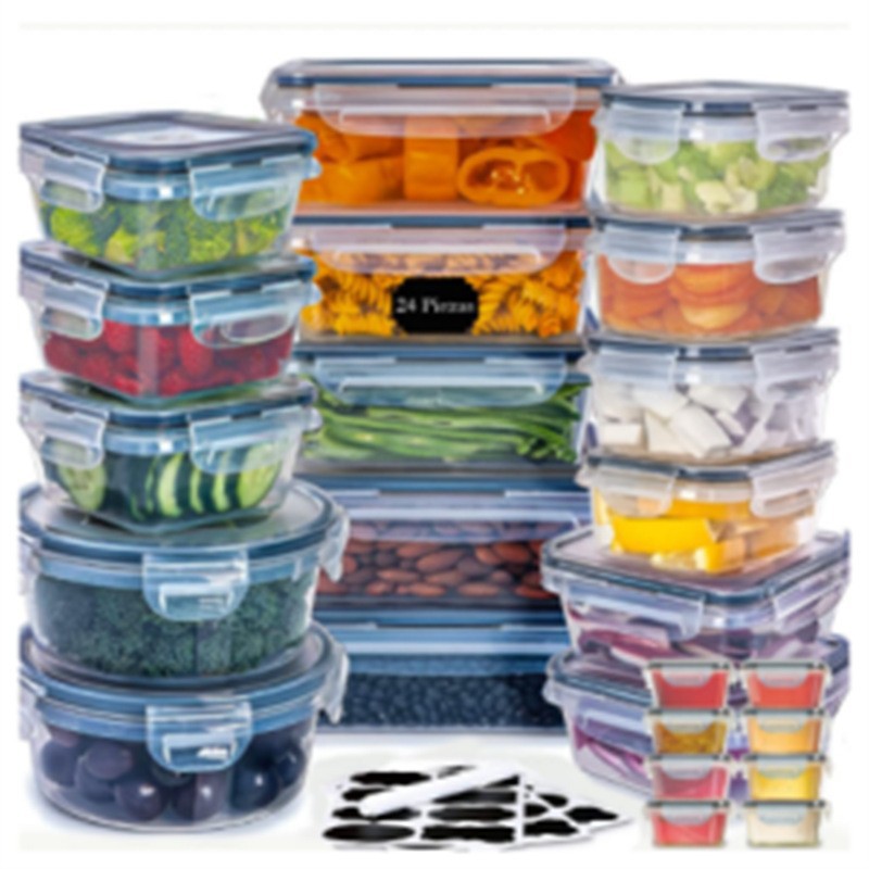 Transfronterizo en stock PP crisper sellado tarro refrigerador Cocina Comida tarro granos almacenamiento tarro snack almacenamiento