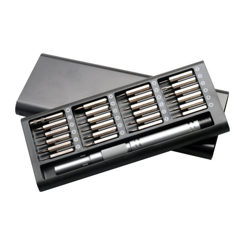 厂家热销25合一精密铝合金螺丝刀 小米螺丝批 家用螺丝批套装