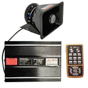 200W Car Wireless Siren Speaker, Loudspeaker, High-Pitched Alarm, AS7200M + Square Mouth Speaker