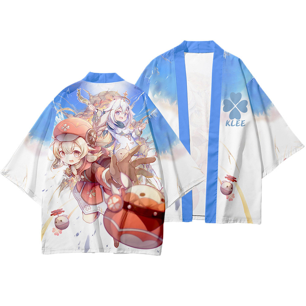 2024 verano anime cosplay dios original Genshin capa Riyue Keli cardigan kimono capa image 4