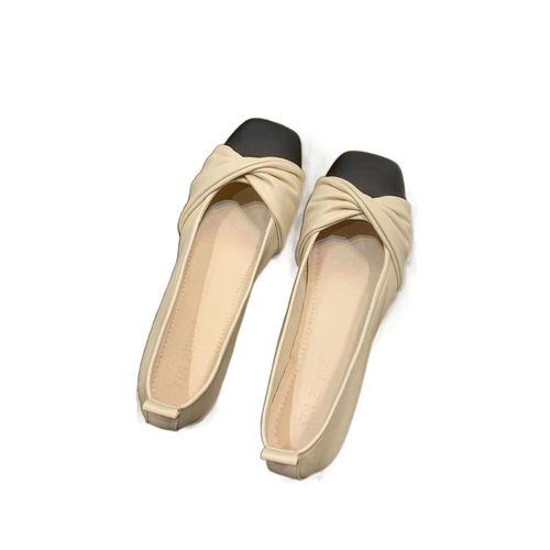 Women's Summer Slip-on Soft Sole Gentle Evening Flat Mary Jane Shoes 2024 Spring New Arrival Grandmother