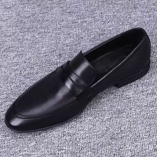 Spring and Summer Fashion Versatile Beaded Shoes Slip-on Loafers Casual Stylish Men's Leather Shoes Breathable Father's Shoes