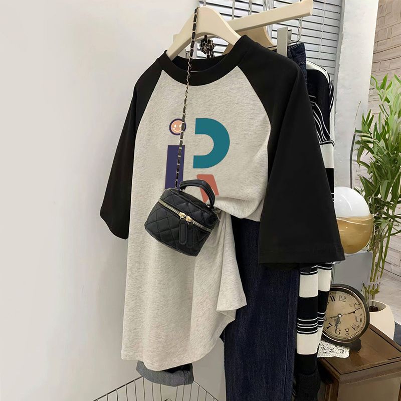 300kg fat mmt-shirt women's short sleeve loose plus fertilizer increase cotton extra large size maternity 200kg summer coat