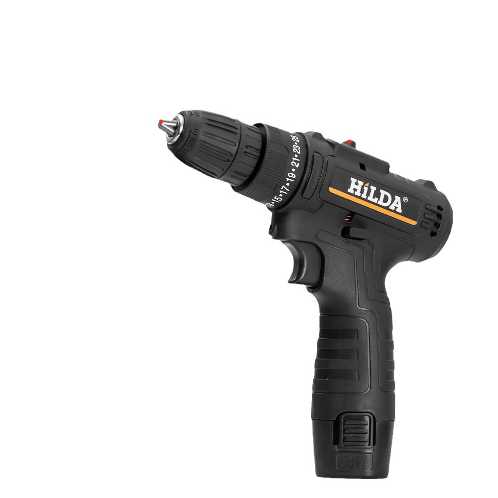 HiLDA destornillador eléctrico de Litio taladro eléctrico doméstico 12V taladro de mano de impacto inalámbrico de carga destornillador taladro eléctrico