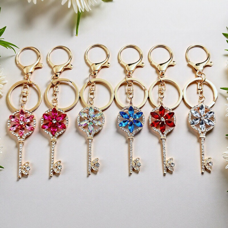Creative Metal Zinc Alloy Keychain with Rhinestones, Key Bag Buckle, Car Pendant, Keychain Accessories Wholesale Creative Metal Zinc Alloy Keychain with Rhinestones, Key Bag Buckle, Car Pendant, Keychain Accessories Wholesale