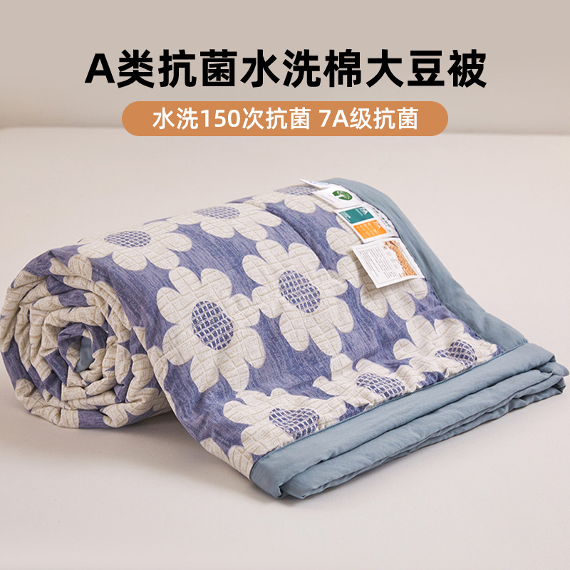 Clase A edredón de verano con núcleo de algodón lavado de soja edredón fresco de verano edredón de aire acondicionado lavable a máquina 2025 nuevo edredón fino de verano para niños