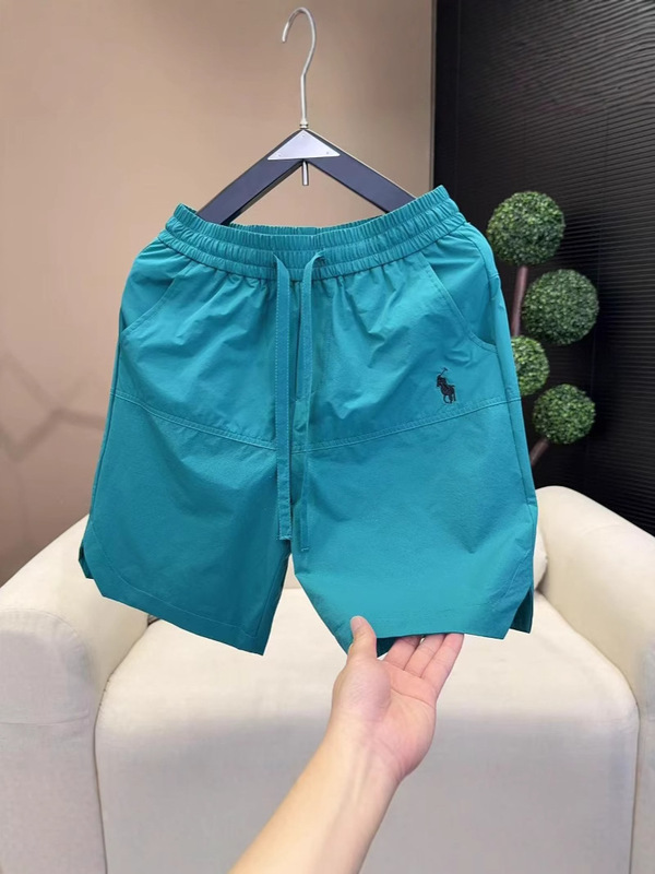 2025 夏メンズ速乾通気性 5 点パンツパンチングカジュアル多用途シンプルな刺繍半袖ショーツパンツ|undefined