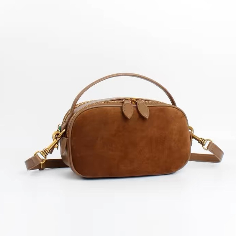 Women's Small Handbag 2024 Autumn/Winter New Arrival Crossbody Bag Fashion Cowhide Leather Versatile Retro Shoulder Bag - Thumbnail 5
