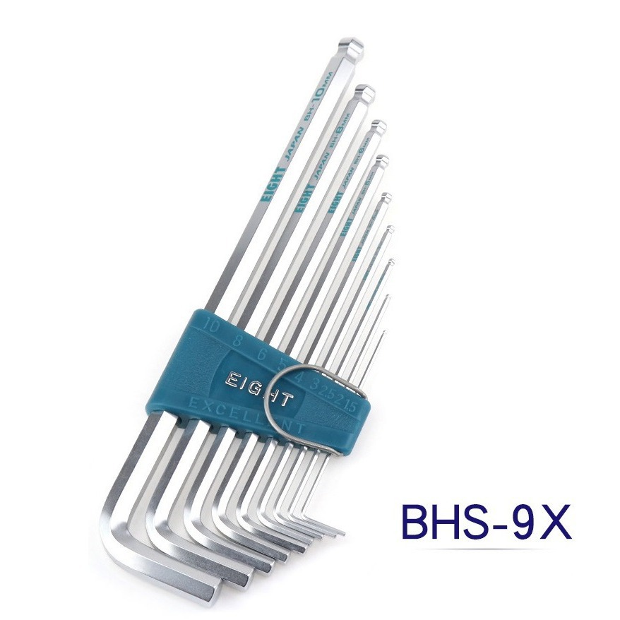 日本EIGHT百利 加长型内六角扳手 L型钻石头扳手 BHS-7X BHS-9X