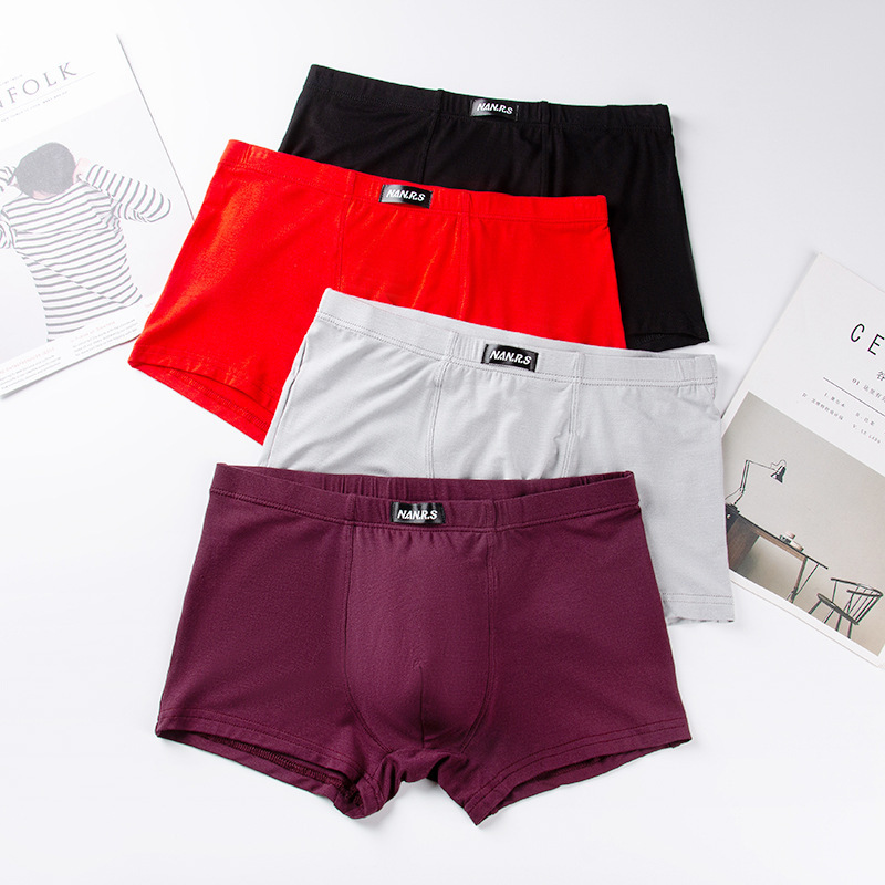 Wholesale men's underwear boxers bamboo fiber breathable modal crotch thin comfortable boxer boxer men's shorts