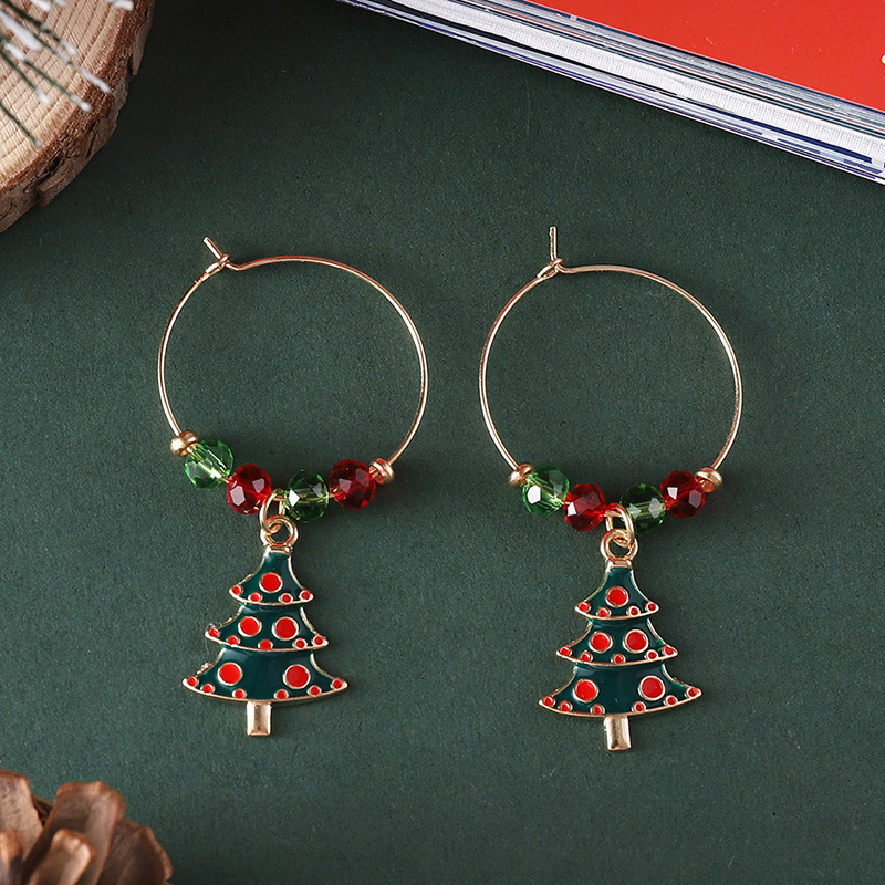 23g Weight Travel, Daily Occasion Christmas Festival Women's Gender Cute Style Cute Earring Sets 9