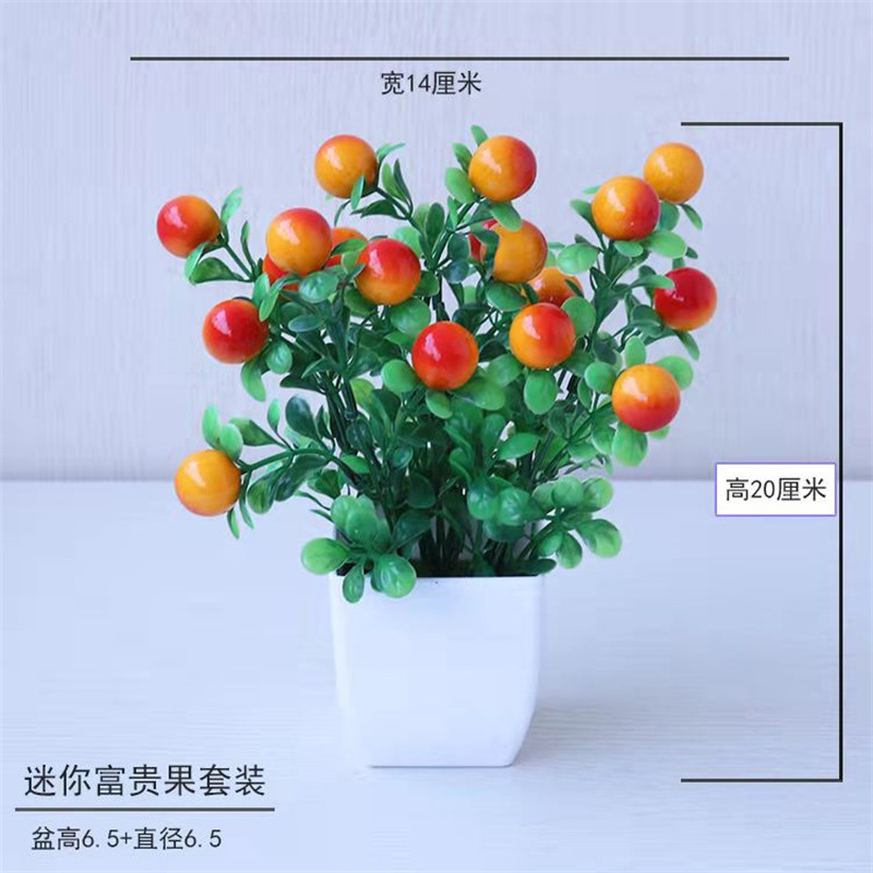 Pequeña imitación de flores falsas decoraciones de sala de estar decoración de mesa de té flores de plástico mano flores falsas plantas decoraciones