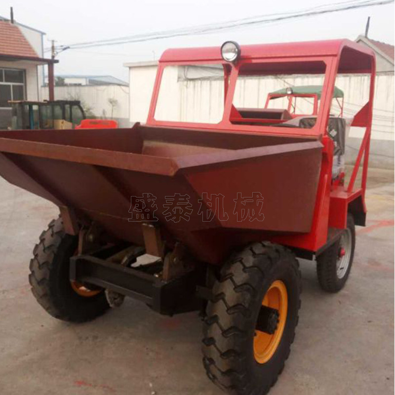 前翻式柴油翻斗车 电启动柴油翻斗车 免摇试翻斗机器 工程运输车