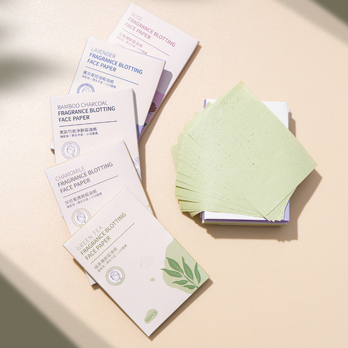 New 100 Pads Fragrant Absorbent Facial Oil Control Paper for Women Summer Refreshing Face Oil Control for Men Absorbent Face Paper for Students