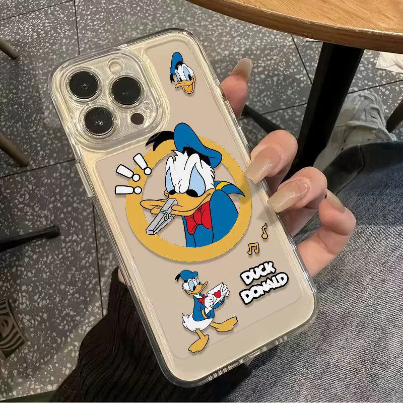 Apple,space iPhone 15, силиконовый милый матовый чехол для телефона, Дональд Дак, 15promax, 14/13/12