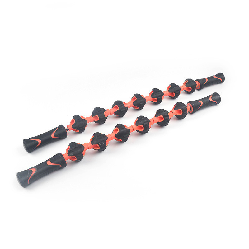 Bola de masaje con cuerda para fitness y uso al aire libre, masajeador portátil para espalda, hombros, cuello y piernas