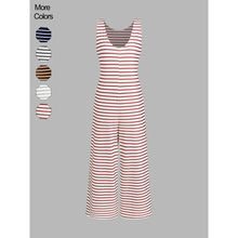 F 73777 Stripe camisole straight jumpsuit ���Ʊ���ֱͲ�����