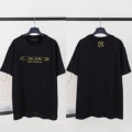 Black logo gold frame embroidery 63