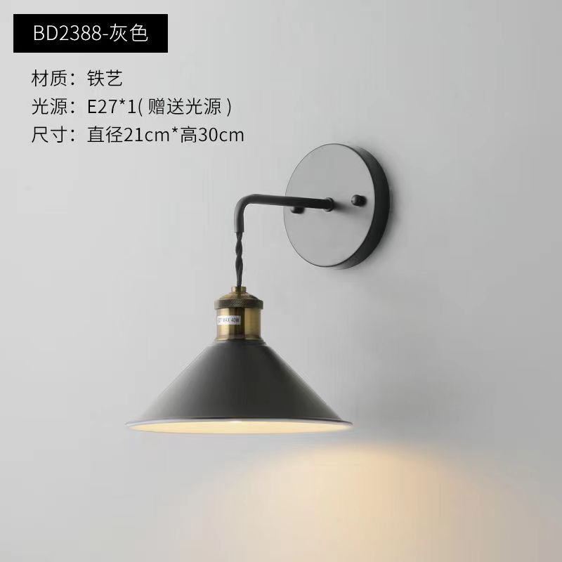 Nórdico creativo dormitorio lámpara de pared color macaron lámpara pasillo escaleras lámpara de pared simple lámpara de noche