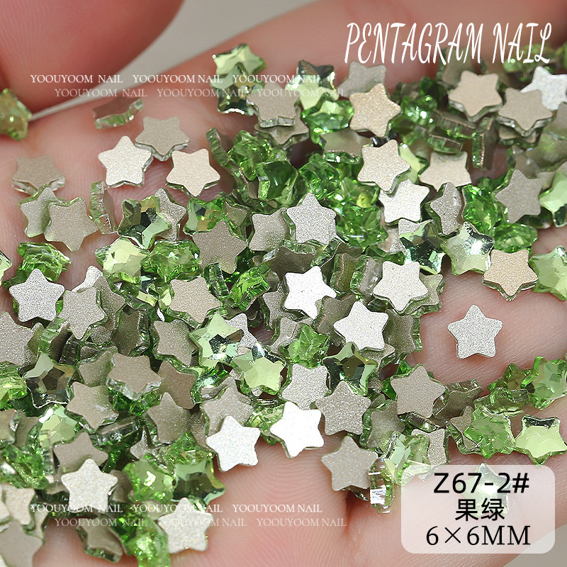 z67-2#과일 그린 6*6mm 1개