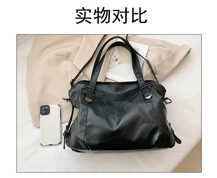 New fashionable European and American women's bags, retro and simple single-shoulder bags, large-capacity high-quality handbags, elegant crossbody bags are in stock undefined