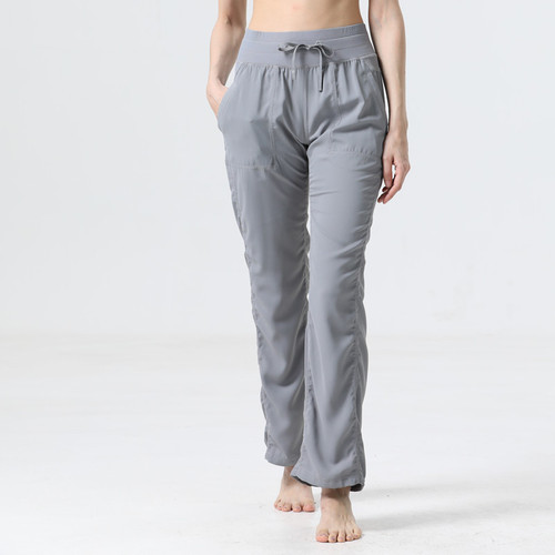SWIFT SPEED Women's Mid-Waist Long Pants Loose-Fitting Athletic Sports Yoga Bell Bottom Wide Leg Pants