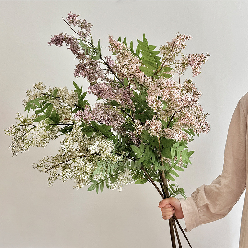 Flores de alta calidad, decoración de escritorio, decoración de flores falsas, lujo ligero, alto nivel, ramo de flores de comedor