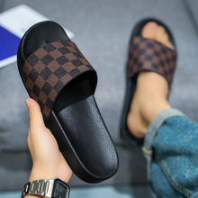 居家高级感拖鞋踩屎感拖鞋轻便一字拖外贸大码拖鞋男拖slippers
