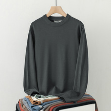 圆领毛衣男秋冬季内搭打底衫纯色针织衫线衣纯色毛衫线衫修身潮流