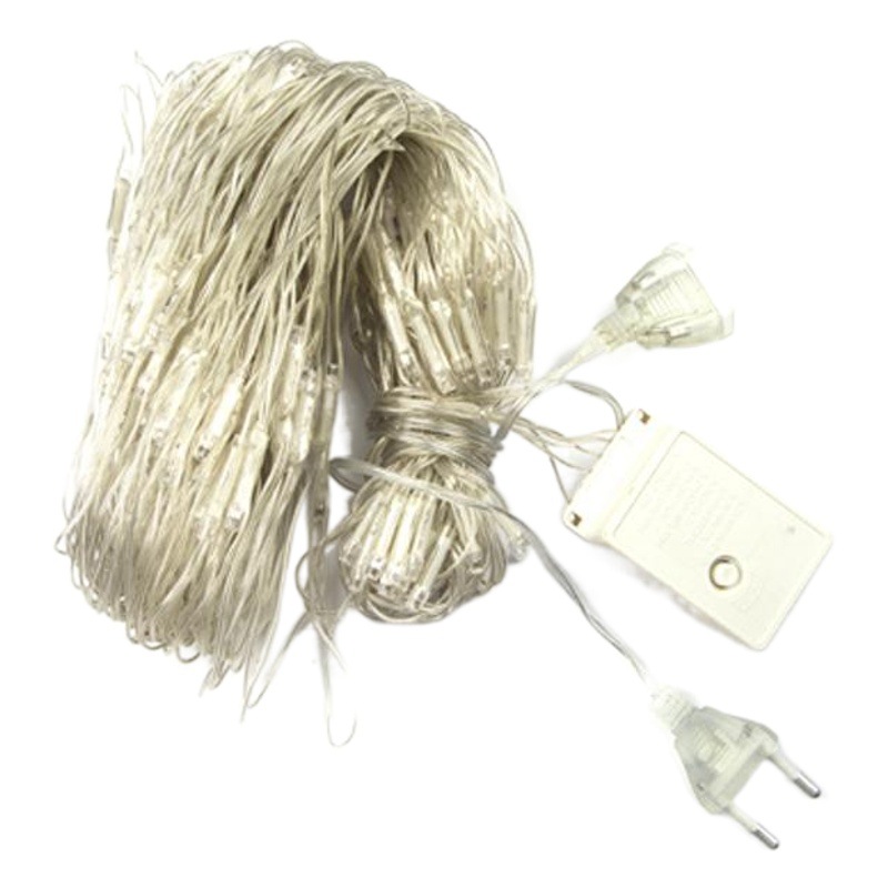 Lámpara de red led, lámpara de red de pesca, gypsophila, luz de ambiente solar, luz de parque impermeable al aire libre, luz de decoración de vacaciones, cadena de luces