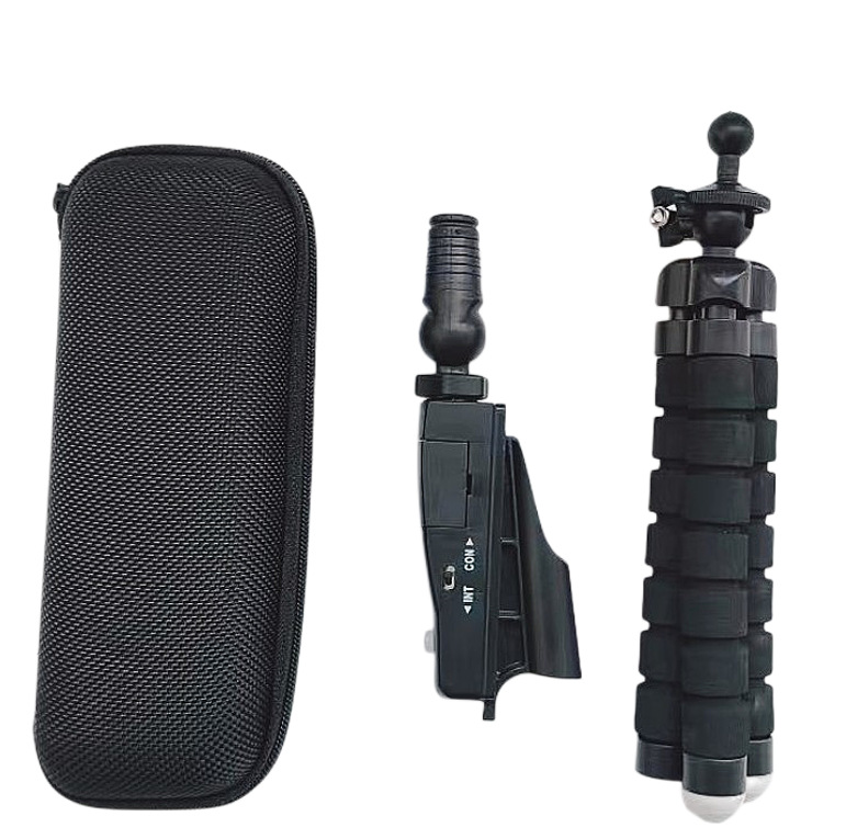 Vista + cremallera caja + trípode