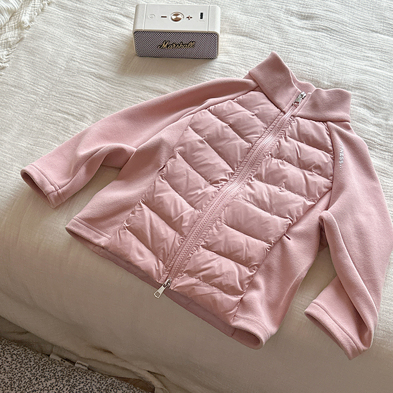 Uniforme escolar artefacto Xie Jin lana ropa de invierno para niños abrigo de niñas 2025 invierno nuevo niño cuello 90 chaqueta de pluma ligera image 7