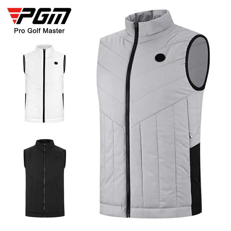 Áo ghi lê golf PGM nam chần bông giữ ấm mùa thu đông — YF519-Áo khoác bông đen [chần bông], YF519-Áo khoác cotton xám [chần bông], YF517-Áo khoác màu đỏ [90% lông vịt trắng], YF517-Áo khoác đen [90% lông vịt trắng]