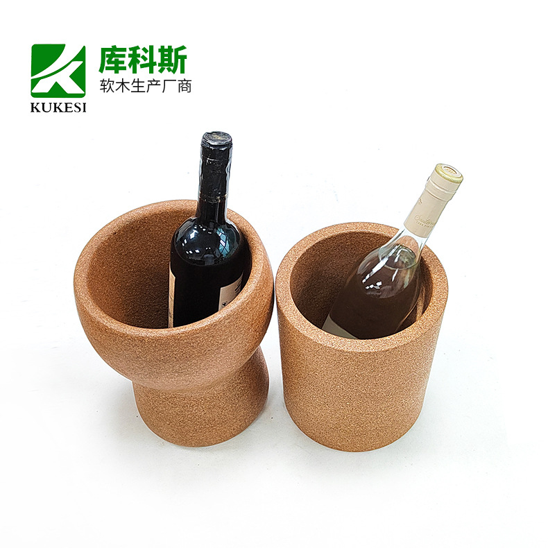 고급 바 용품 방수 코르크 아이스 버킷 라이트 럭셔리 와인 박스 투인원 아이스 와인 쿨러 휴대용 맥주 가방