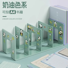 本棚の机の上の本棚のデスクトップの固定本の収納棚の仕切り板の本の机の収納棚