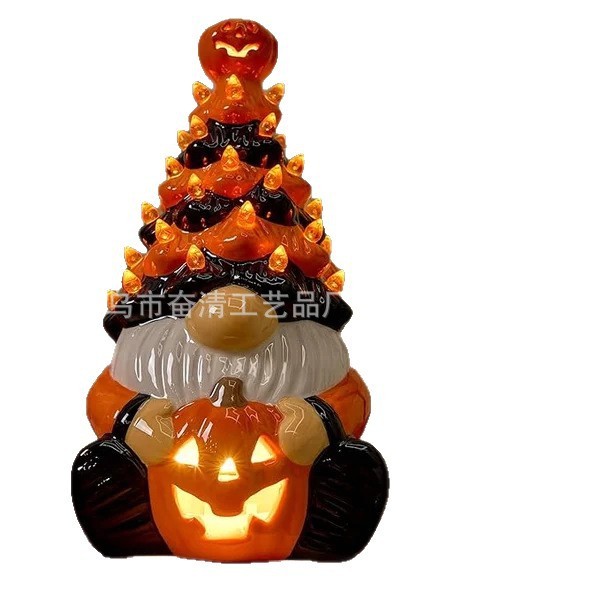 ハロウィン ドワーフ デコレーション ライト付き ドワーフ グロム カボチャ ランタン|undefined