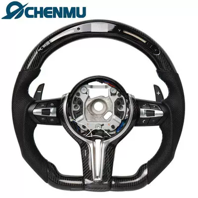 Steering wheel series 1234567 series X1X2X3X4X5X6 - m3-carbon-fiber-led-bare-disk